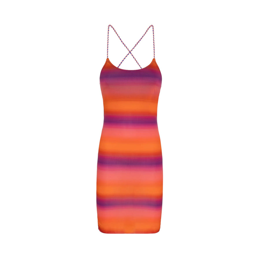 Vestito corto sunrise donna