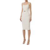 Abito donna in maglia punto stoffa con cintura