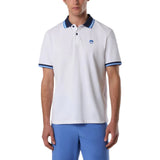 Polo uomo con bordi a righe