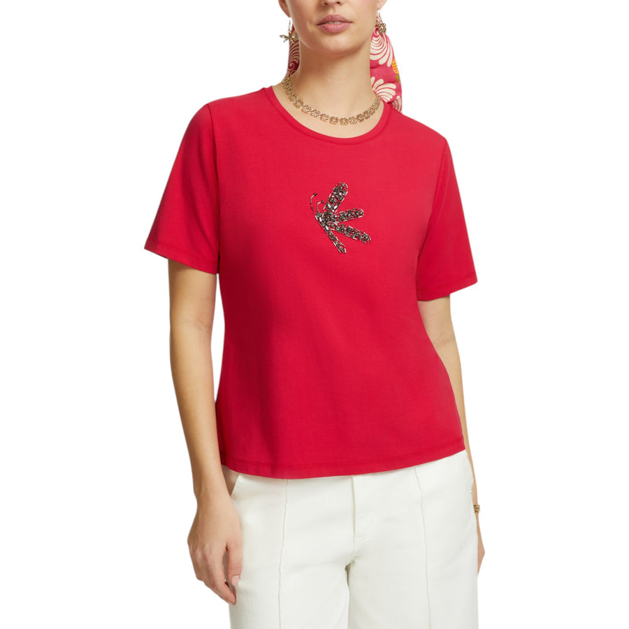 T-shirt donna con ricamo
