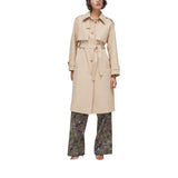 Trench donna lungo con foulard