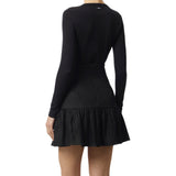 Cardigan donna in jersey leggero con logo ricamato