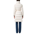 Piumino donna in tessuto vela jacquard