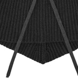 Balaclava donna a costine con coulisse