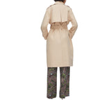 Trench donna lungo con foulard