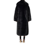 Cappotto donna con texture effetto pelo