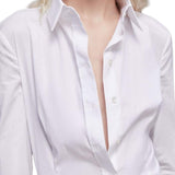 Camicia donna slim fit in popeline