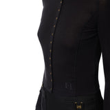 Cardigan donna in jersey leggero con logo ricamato