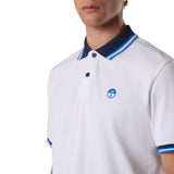 Polo uomo con bordi a righe