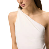 Top donna  monospalla con nodo