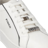 Sneakers donna in pelle con logo