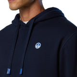 Felpa uomo con cappuccio e logo