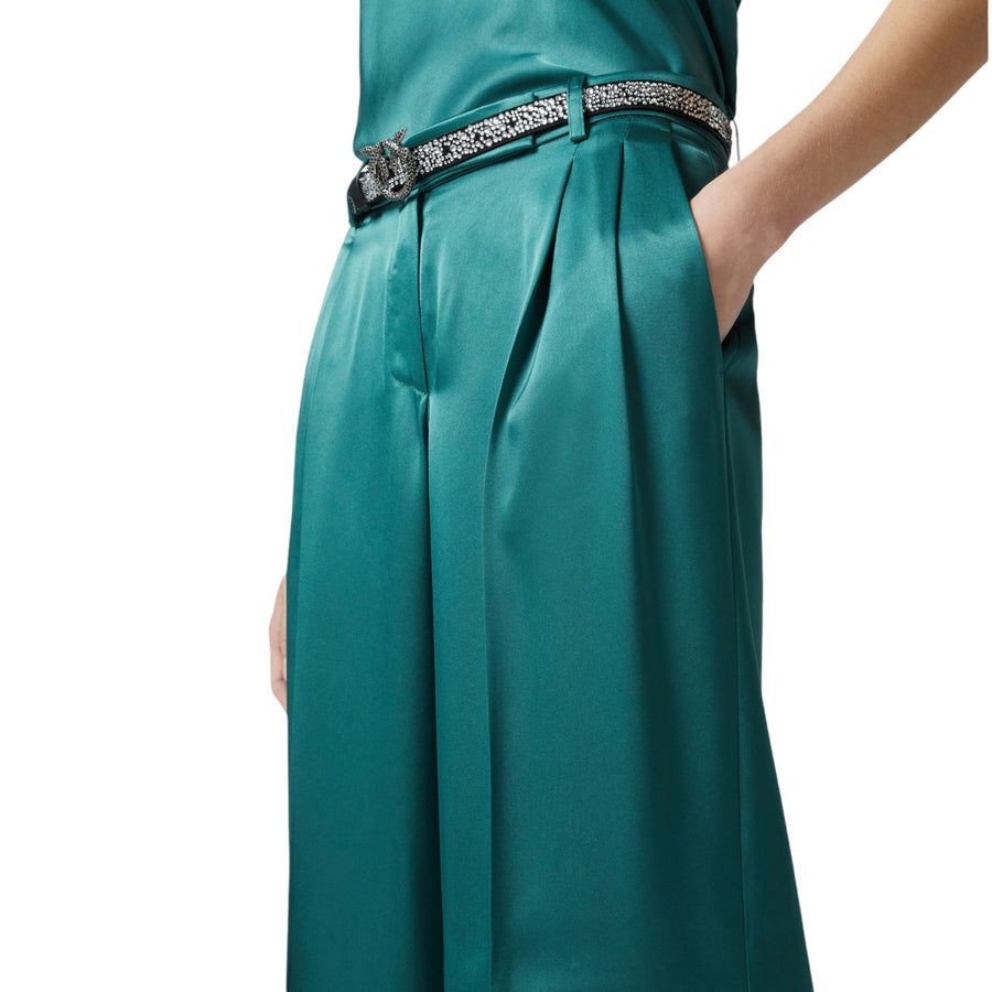 Pantaloni donna tailored in satin