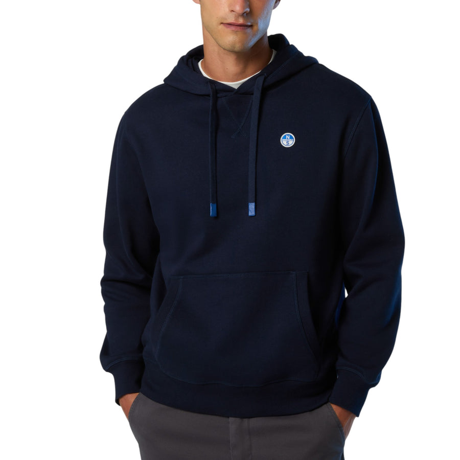 Felpa uomo con cappuccio e logo