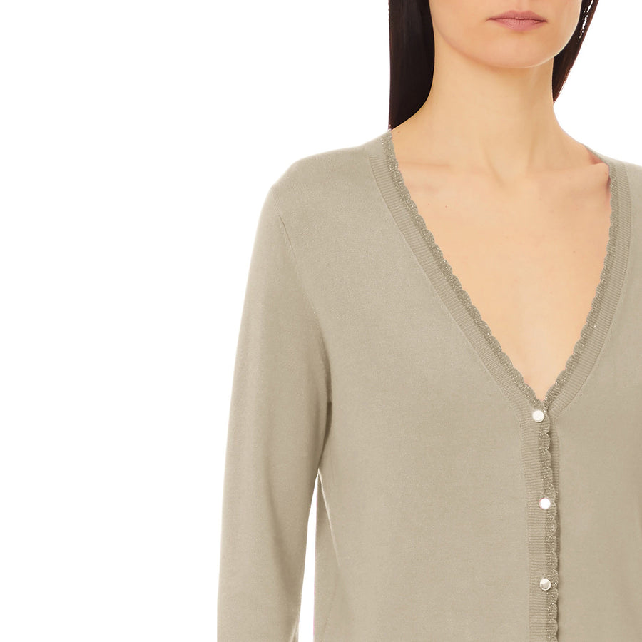 Cardigan donna con bottoni