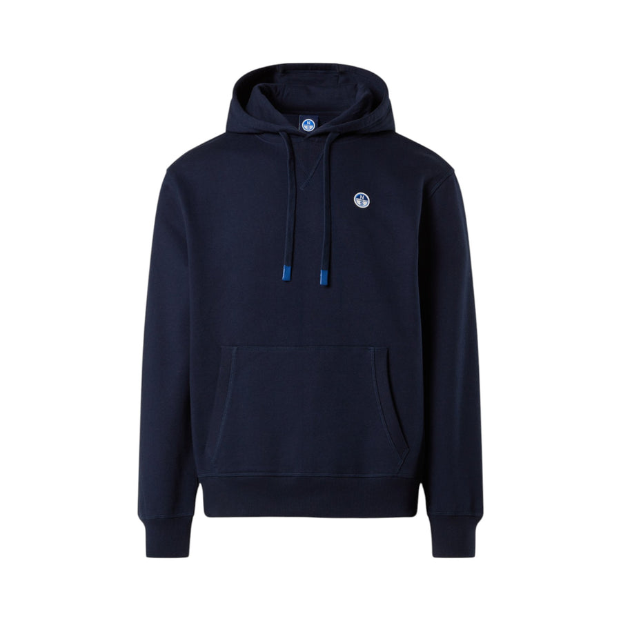 Felpa uomo con cappuccio e logo