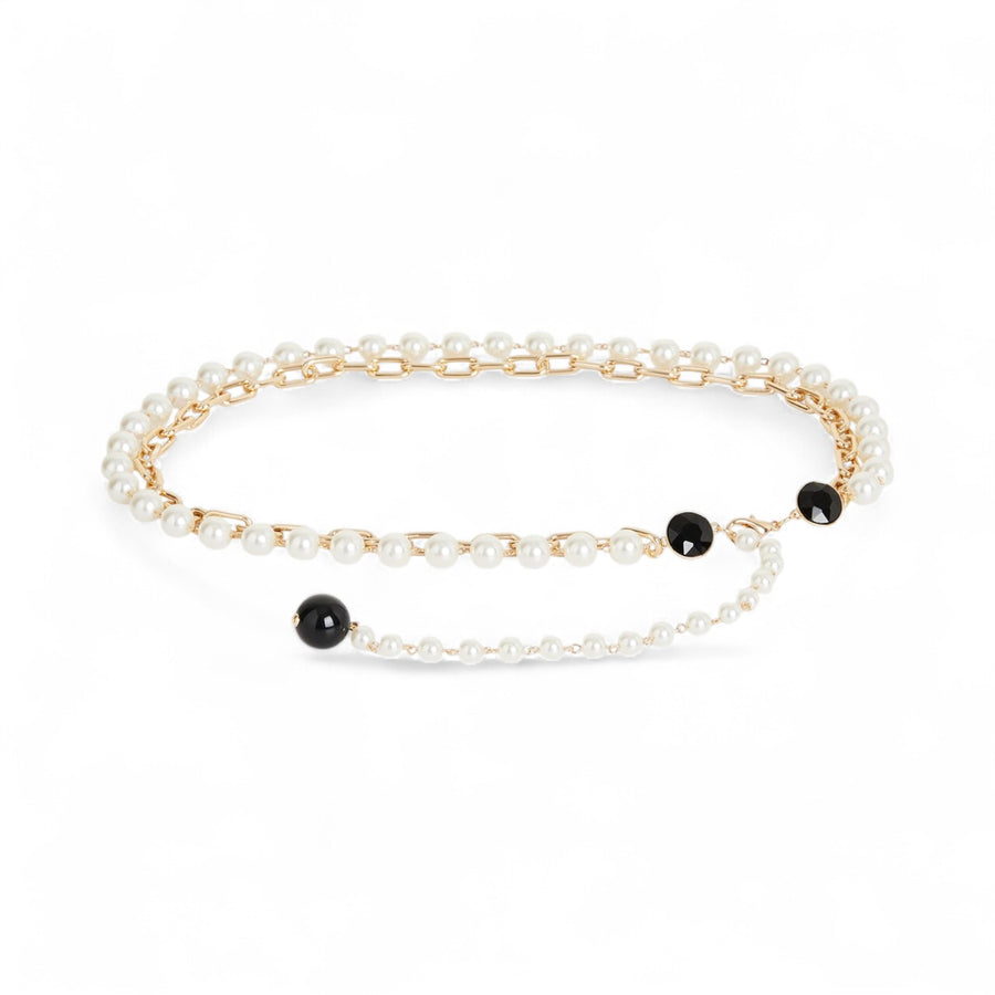 Cintura donna a catena con perle