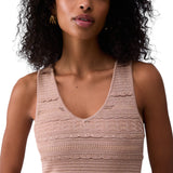 Abito donna lungo in maglia traforata