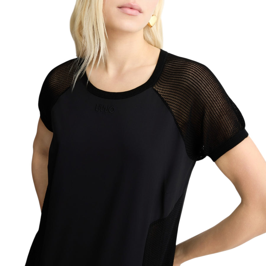 Abito donna con inserti in rete