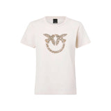 T-shirt donna con logo Love Birds gioiello