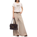 T-shirt donna con logo Love Birds gioiello