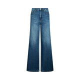 Jeans donna flare con spacchetti laterali