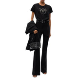 T-shirt donna con logo Love Birds gioiello