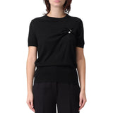 Maglia donna con spilla piercing