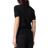 Maglia donna con spilla piercing