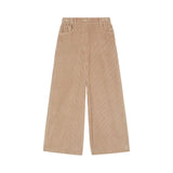 Pantalone donna crop in velluto di cotone