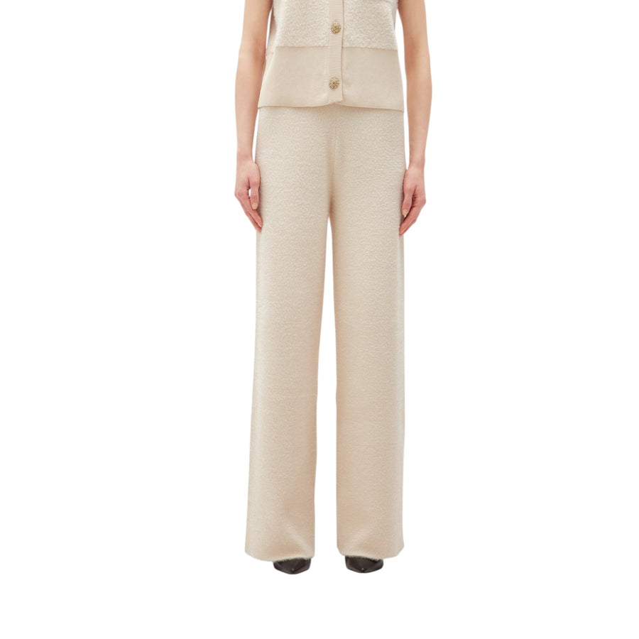 Pantalone donna in maglia pelliccetta