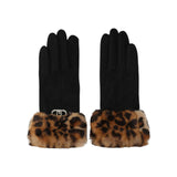 Guanti  donna in ecopelliccia animalier