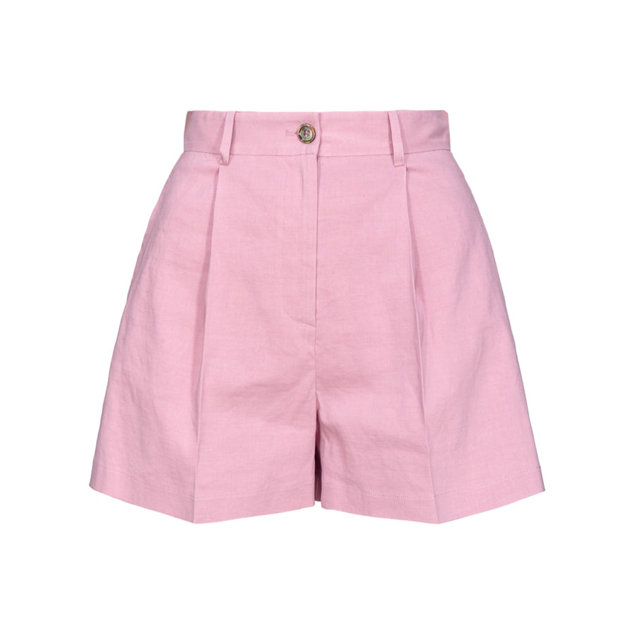 Shorts donna tailored in lino