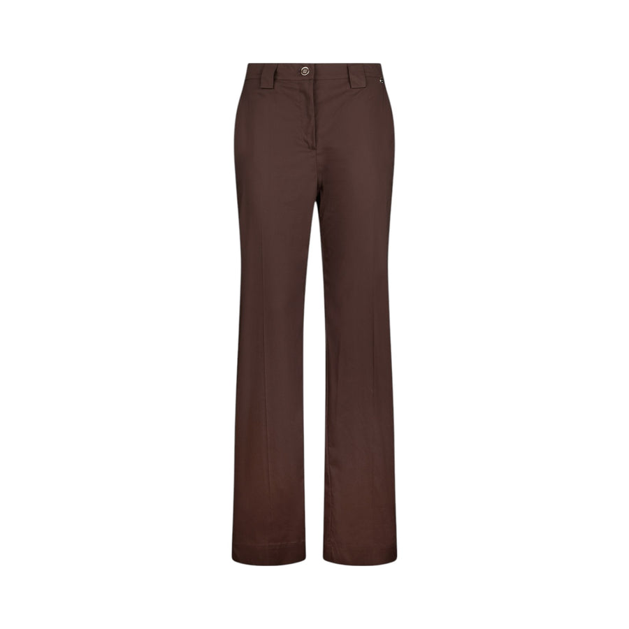 Pantaloni donna straight in popeline