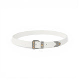 Cintura donna in pelle shiny con finiture metalliche 3