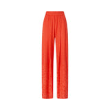 Pantaloni donna in jacquard floreale