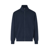 Maglia uomo in cotone rasato con zip