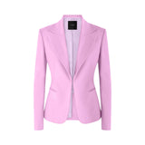 Giacca donna in lino e viscosa stretch