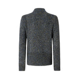 Maglia donna dolcevita mouliné con gioielli applicati