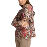 Maglia donna dalla stampa maculata