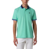 Polo uomo con bordi a righe