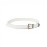 Cintura donna in pelle shiny con finiture metalliche 3