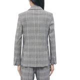 Blazer donna doppiopetto check