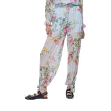 Pantaloni donna a fiori