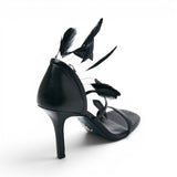 Sandali donna con tacco Piume Essential Fly in nappa