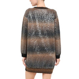 Abito donna in maglia con paillettes