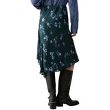 Gonna donna midi con drappeggio