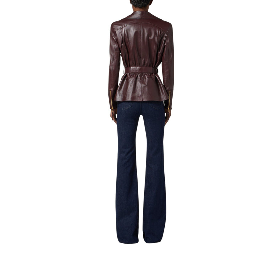 Giacca donna biker in pelle