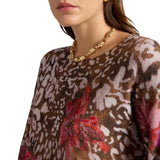 Maglia donna dalla stampa maculata