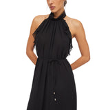 Abito donna elegante con rouches